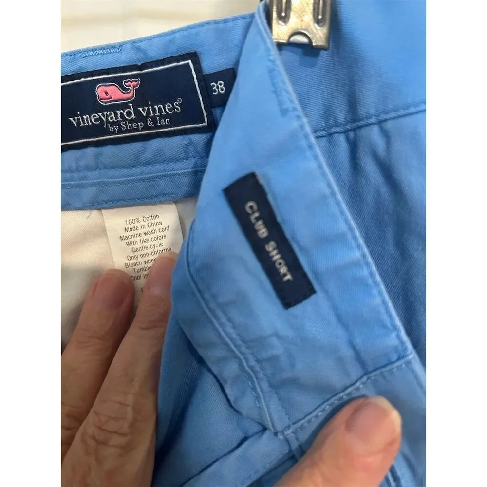Vineyard Vines Men's Chino Club Shorts Blue Size 38 Casual